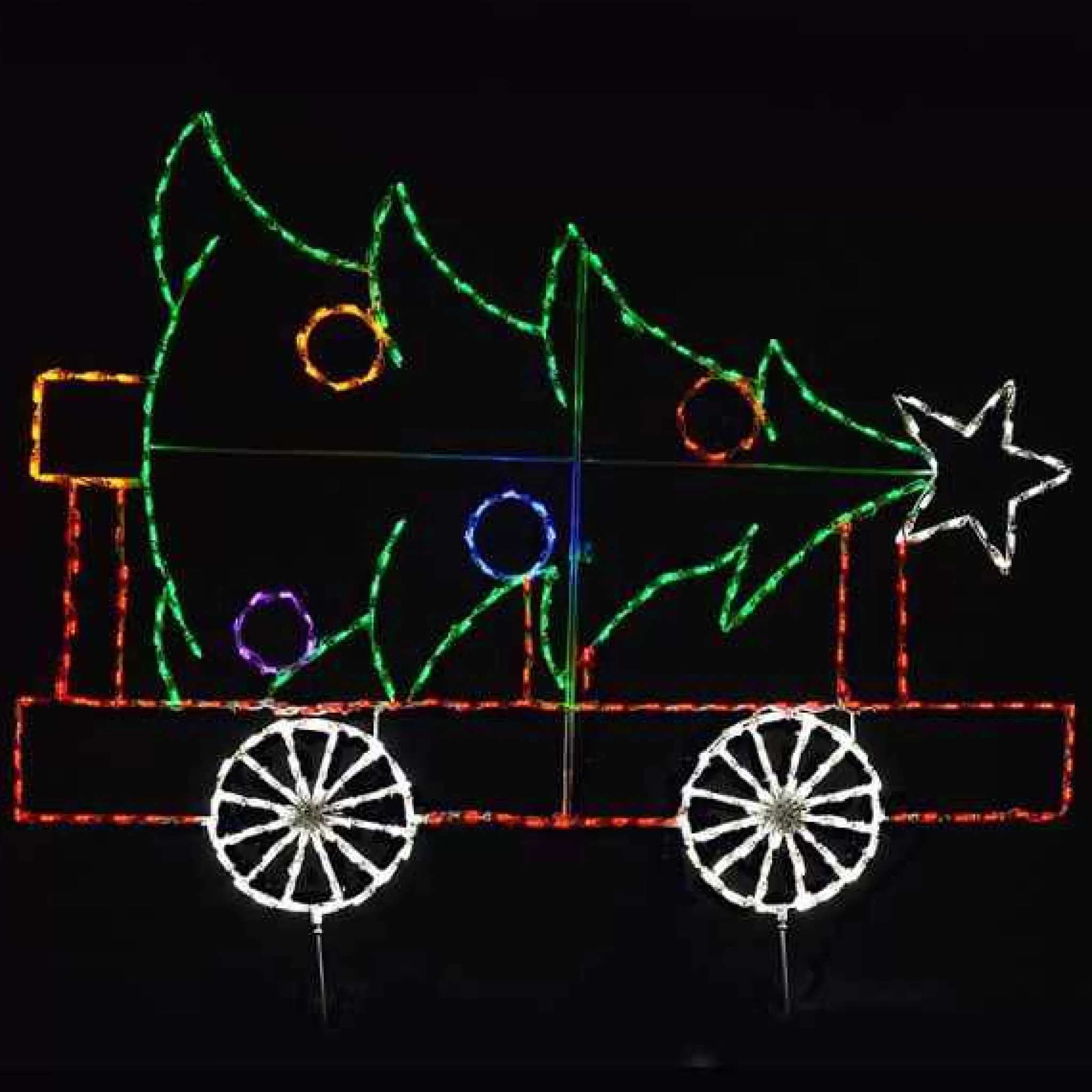 Brite Ideas Train Car With Christmas Tree #Led-Tc03-4